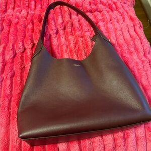 Coach Dark Red Leather Shoulder Bag